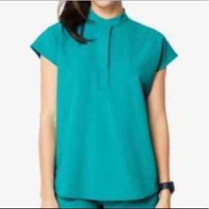 *SOLD* Figs Rafaela scrub top in teal